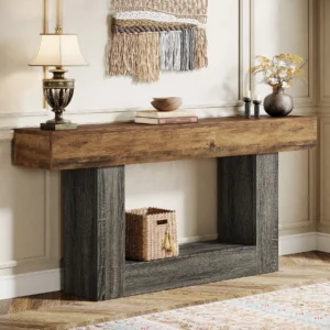 Farmhouse 2-Tier Entryway Table