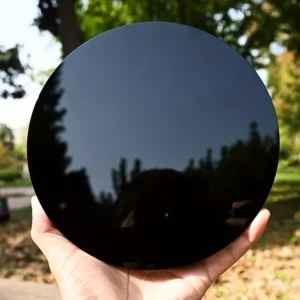 Black Obsidian Mirror Natural Crystal Stones