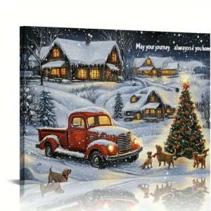 Charming Christmas Canvas Art Painting